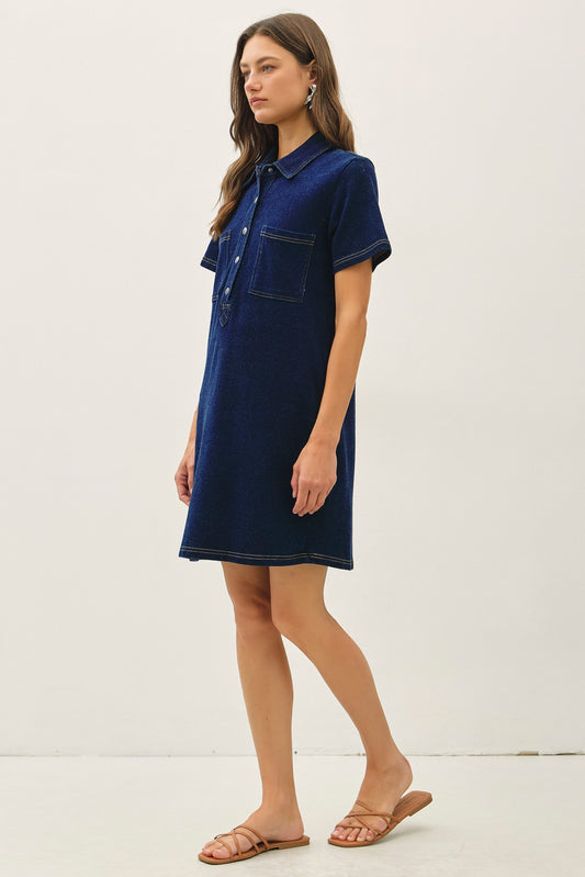 The Charley Stretch Denim Dress