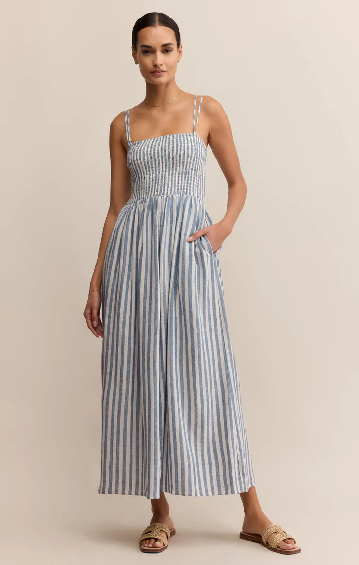 Z Supply: Nadine Striped Midi Dress | Charley's Boutique