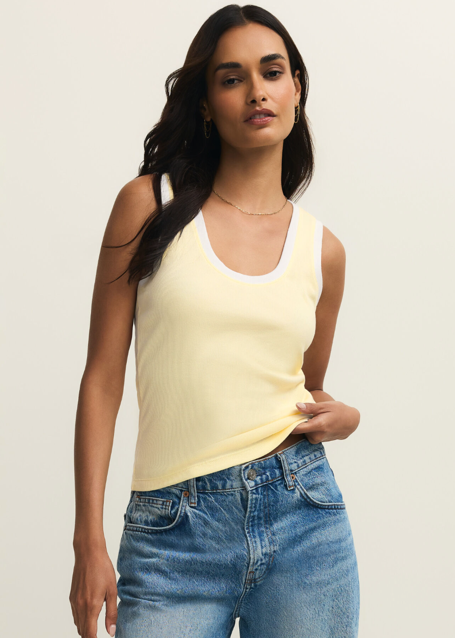 Z Supply: Sirena Colorblocked Rib Tank