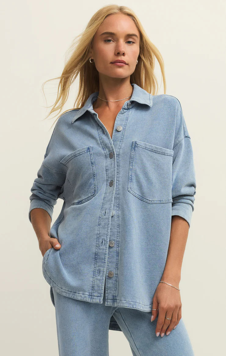 Z Supply: All Day Knit Denim Jacket – Charley's Boutique