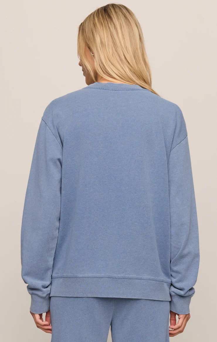 Z Supply: Dazed End Knit Denim Cardigan