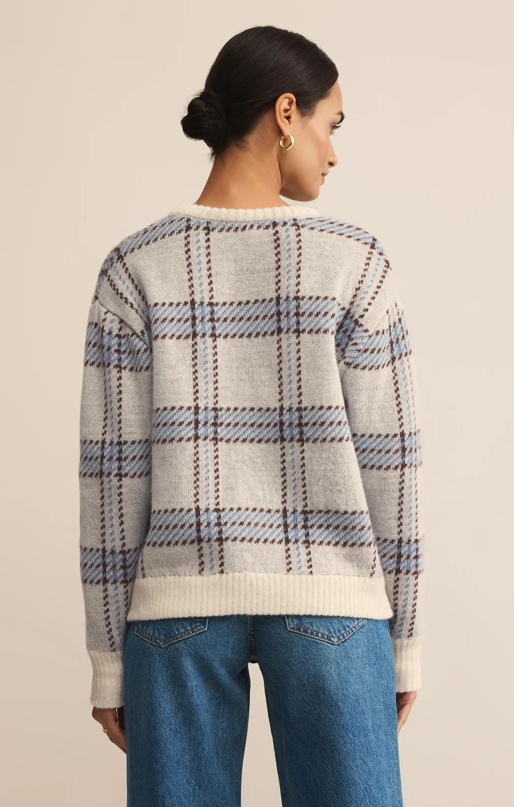 Z Supply: Junction Plaid Sweater | Charley's Boutique