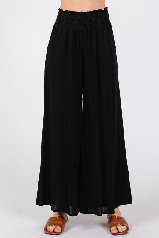 black palazzo pant