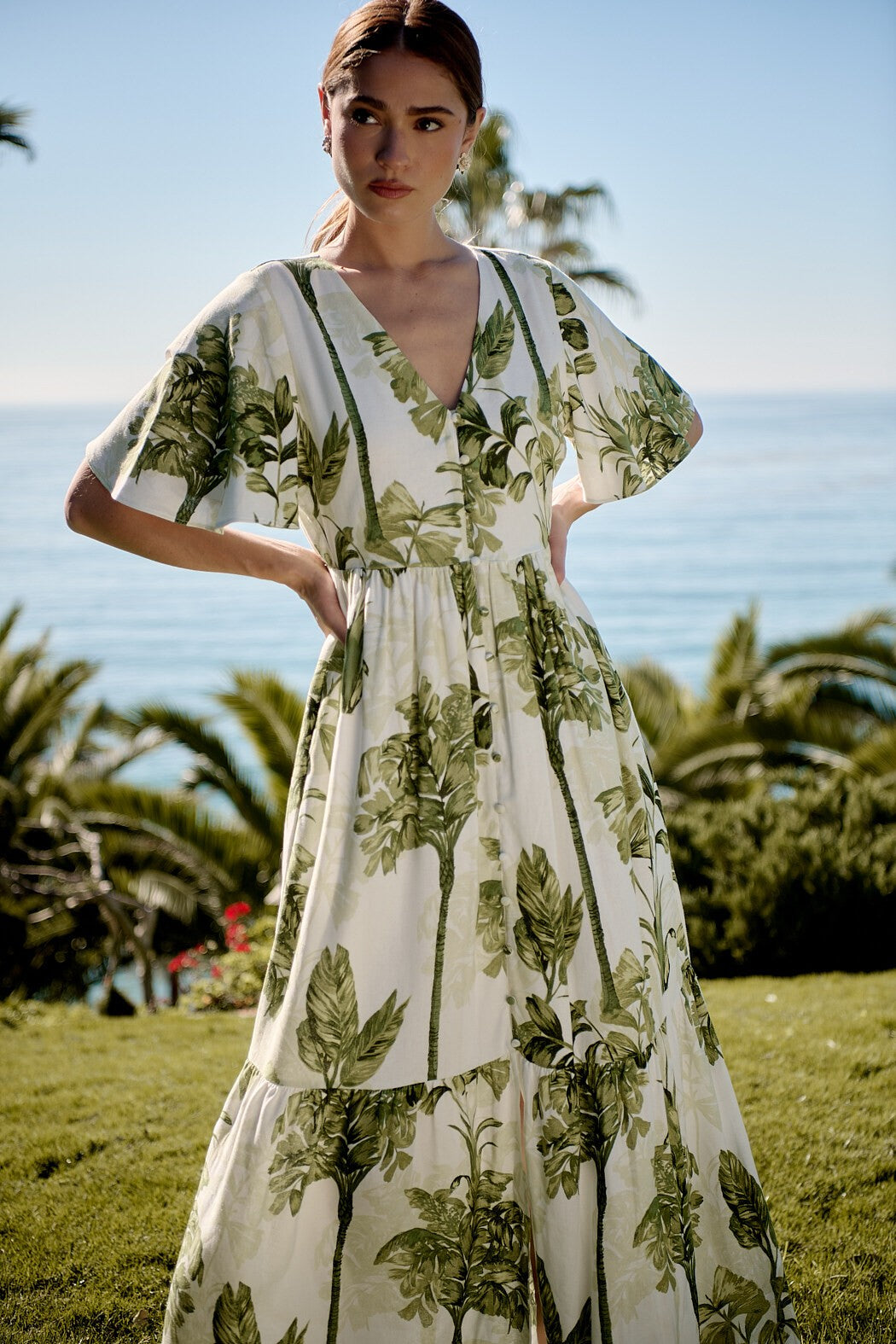 Tropical Flutter Maxi Dress