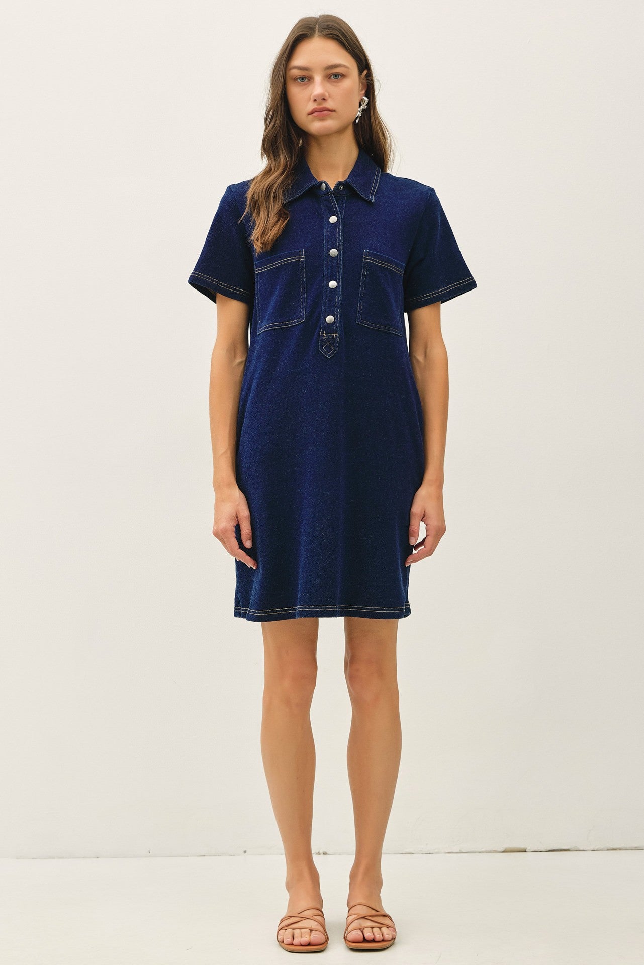 The Charley Stretch Denim Dress