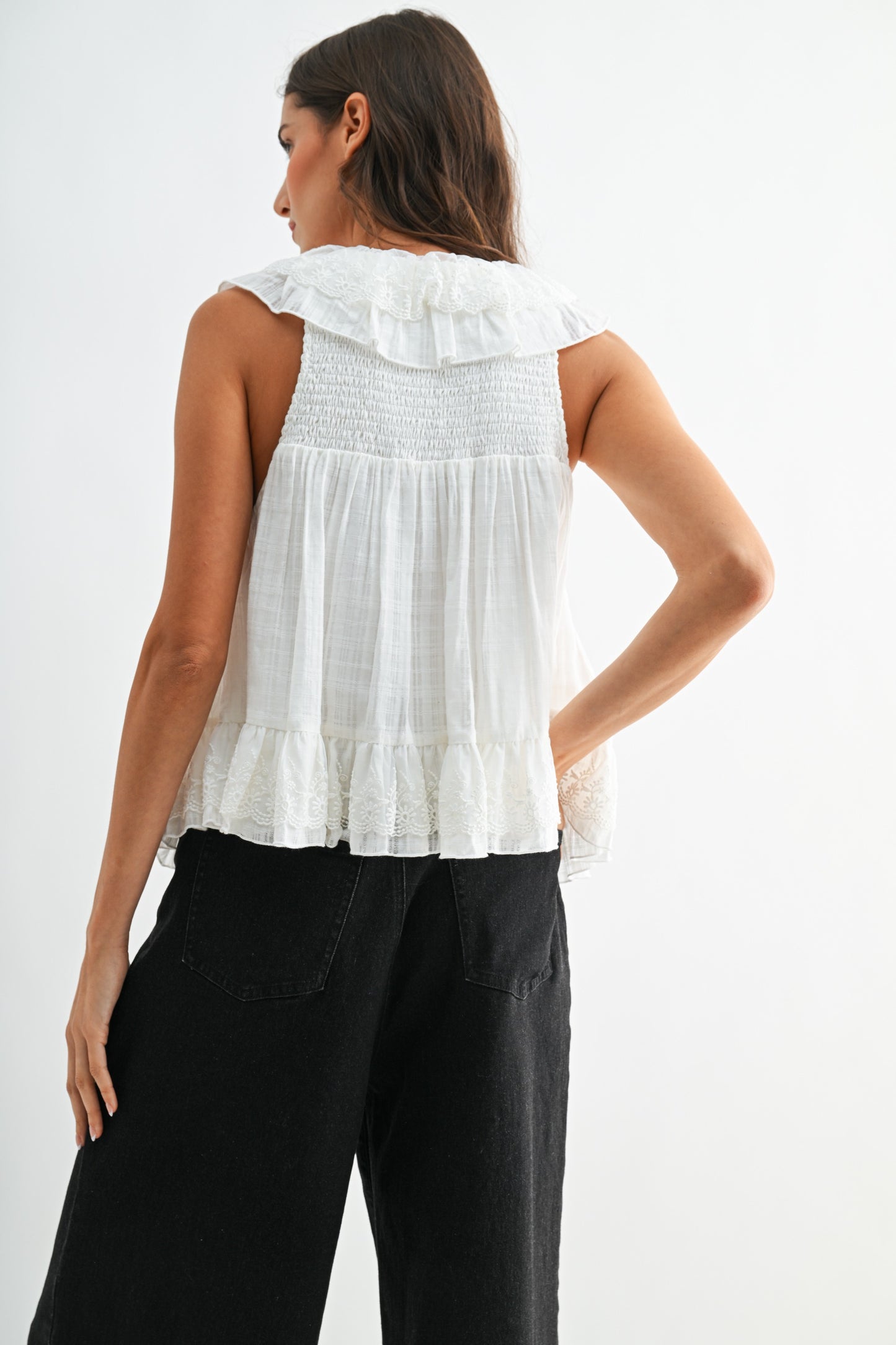 The Heirloom Ruffle Lace Top
