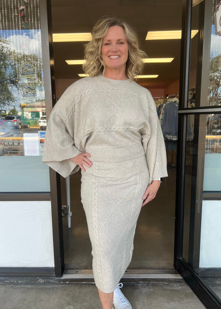 The Jet Set: Sweater & Skirt