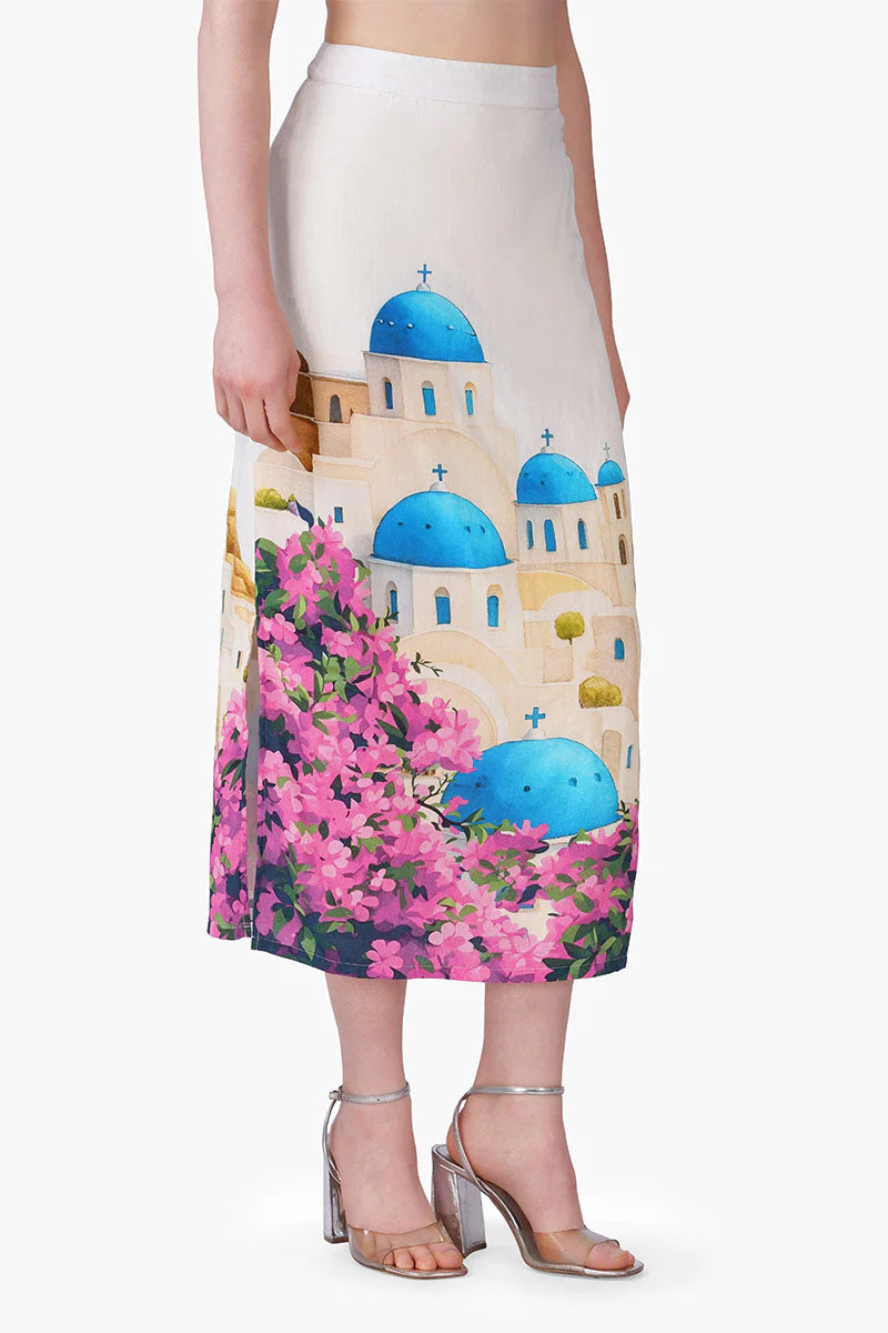 Santorini Dreams Sarong