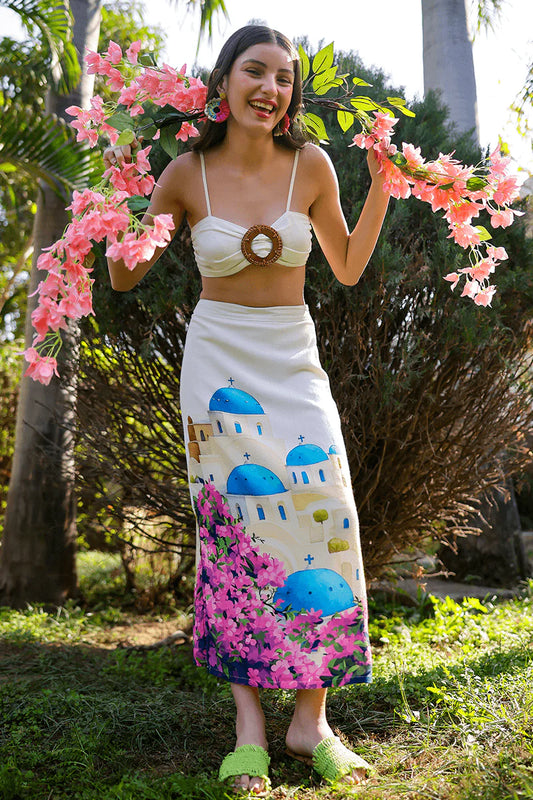 Santorini Dreams Sarong