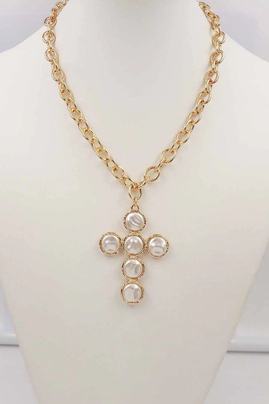 Coin Pearl Cross