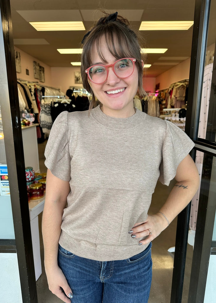 Ruffle Romance Sweater Top