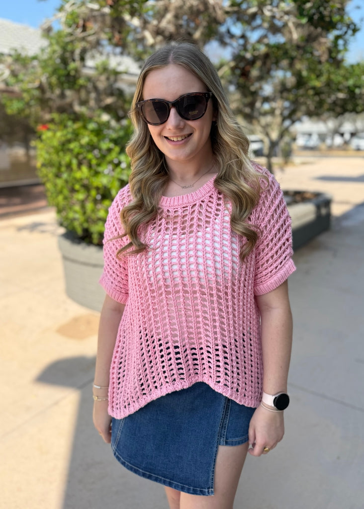 Seaside Net Crochet Top