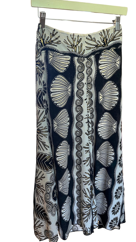wide leg pants shell pattern
