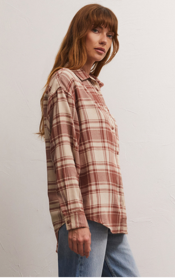 Z Supply: River Plaid Button Up