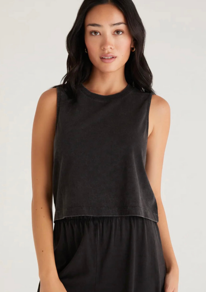 Black Jersey Tank