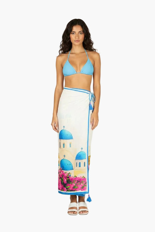 Santorini Dreams Sarong