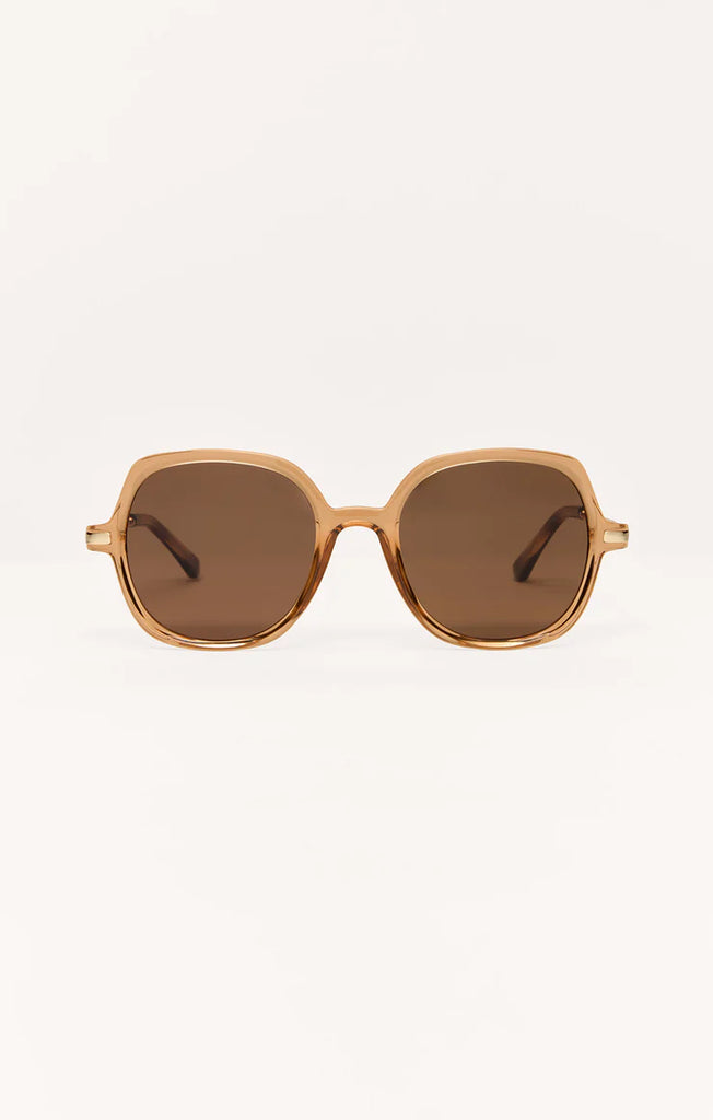 ginger color big frame sunglasses