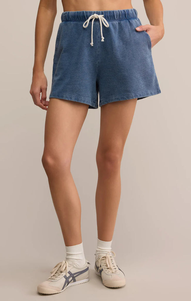 Z Supply: Hunter Knit Denim Shorts