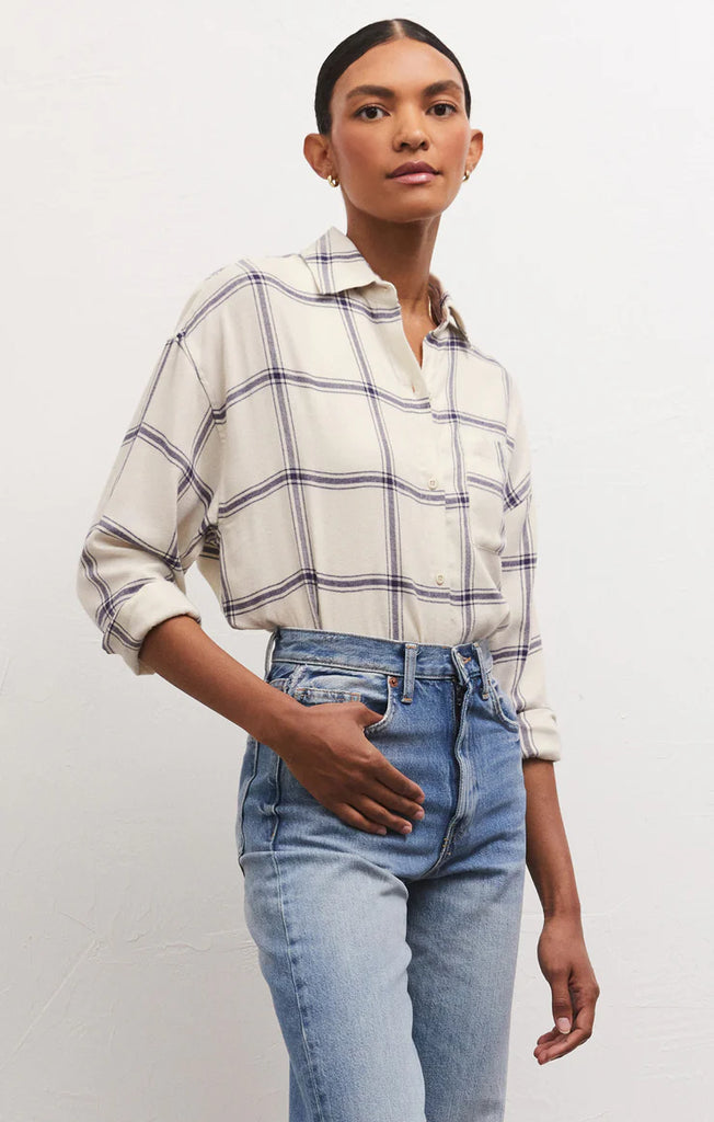 Z Supply: River Plaid Button Up