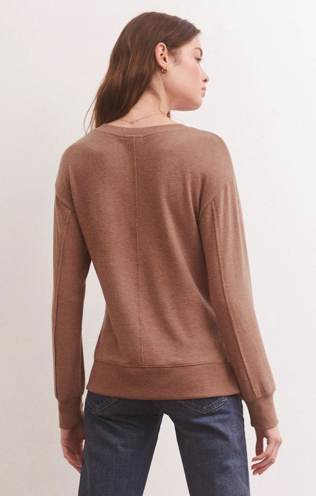 Z Supply: Wilder Cloud V-Neck LS Top