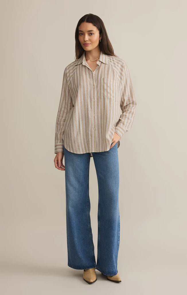 Z Supply: Perfect Linen Striped Top