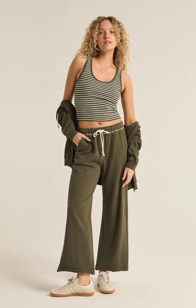 Z Supply: Essy Striped Cropped Rib Top