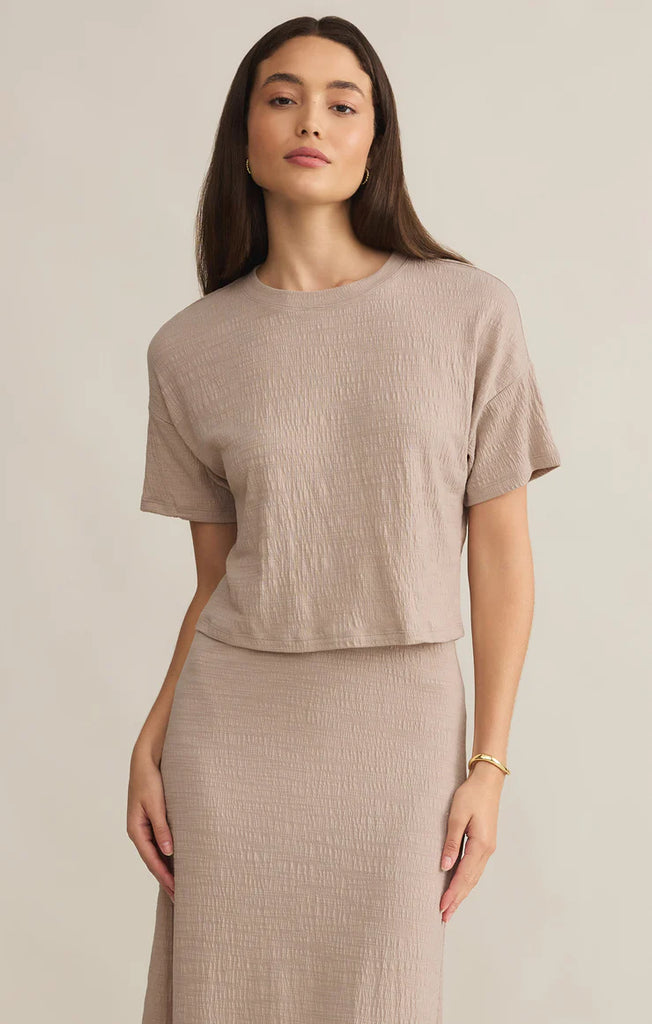 Z Supply: Sway Textured Crop Tee