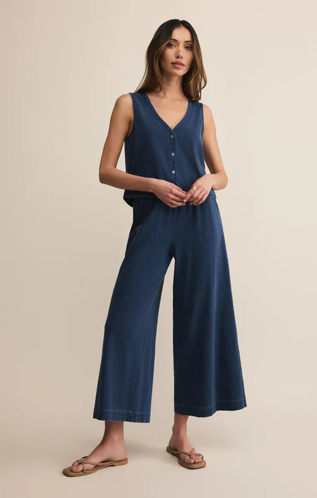 jersey denim top z supply indigo