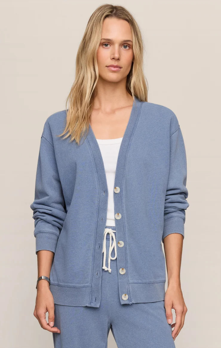 Z Supply: Dazed End Knit Denim Cardigan