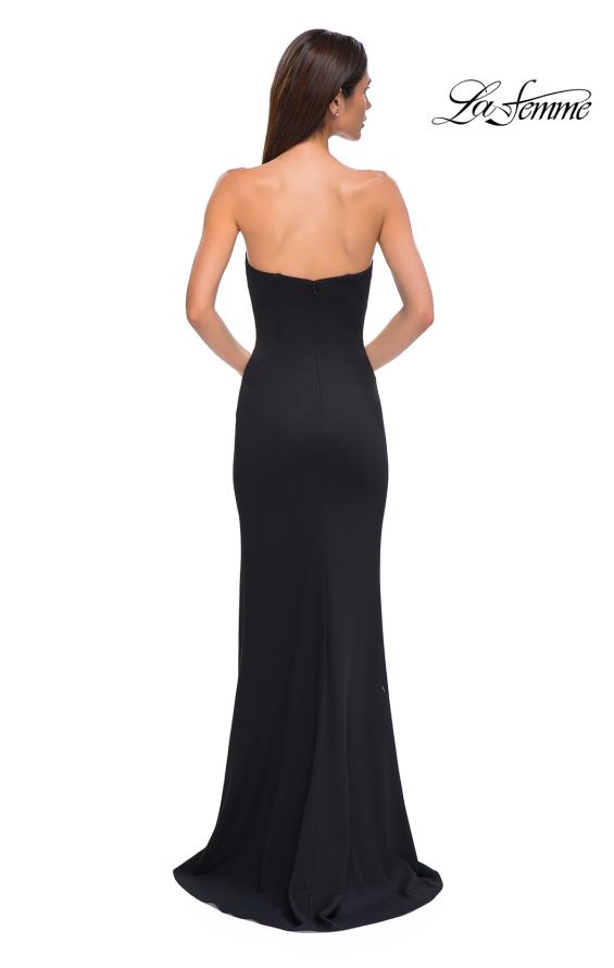 black fitted gown