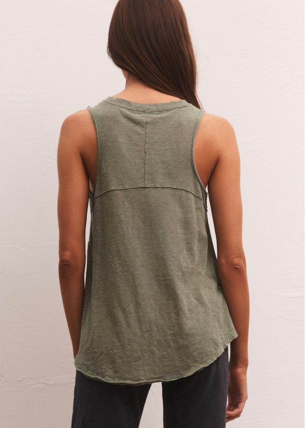 Z Supply: Sundrenched Vagabond Tank Evergreen