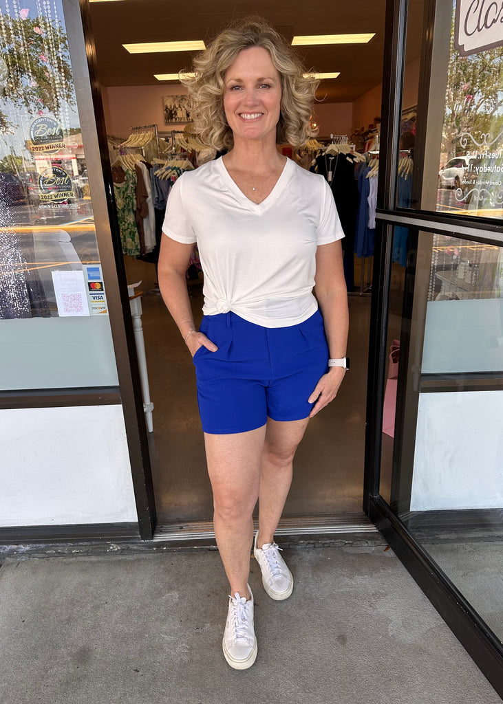Costa Rica Pleated Shorts